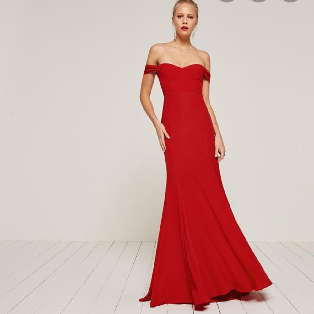 Red reformation gown